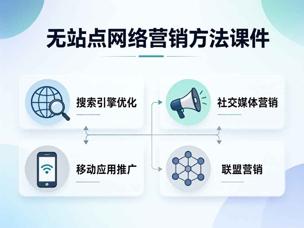 无站点网络营销方法课件