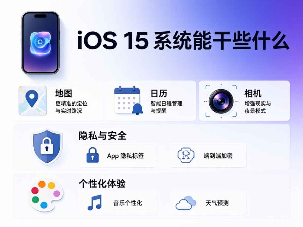 ios 15系统能干些什么