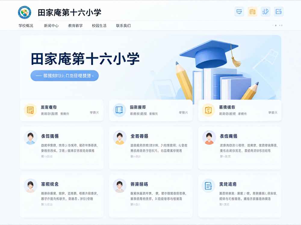 田家庵第十六小学网站
