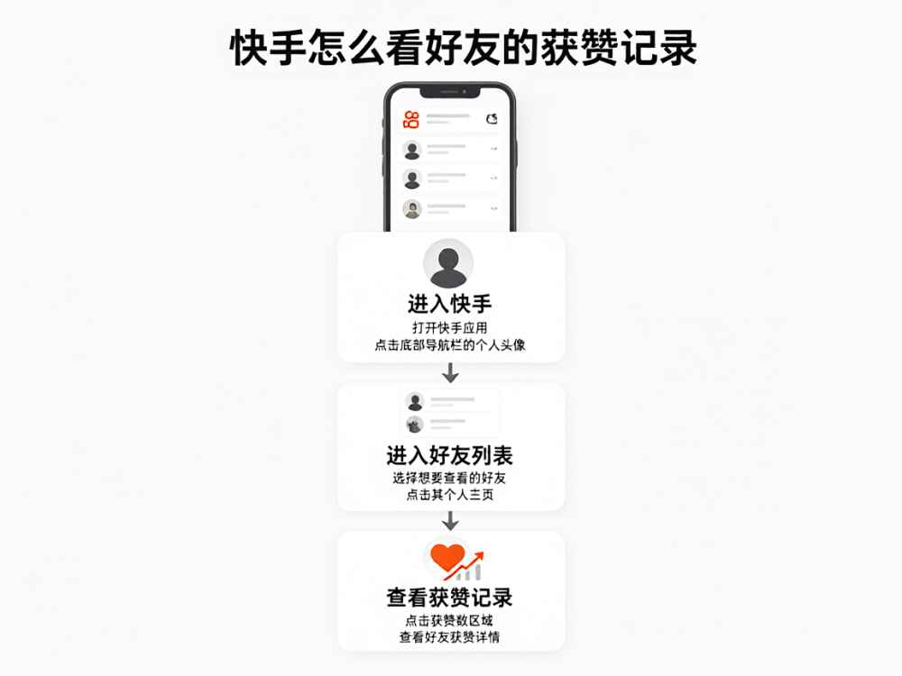 快手怎么看好友的获赞记录
