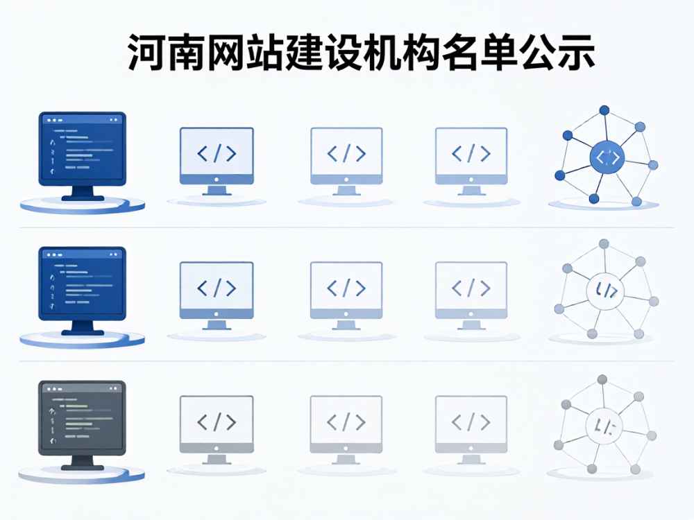 河南网站建设机构名单公示