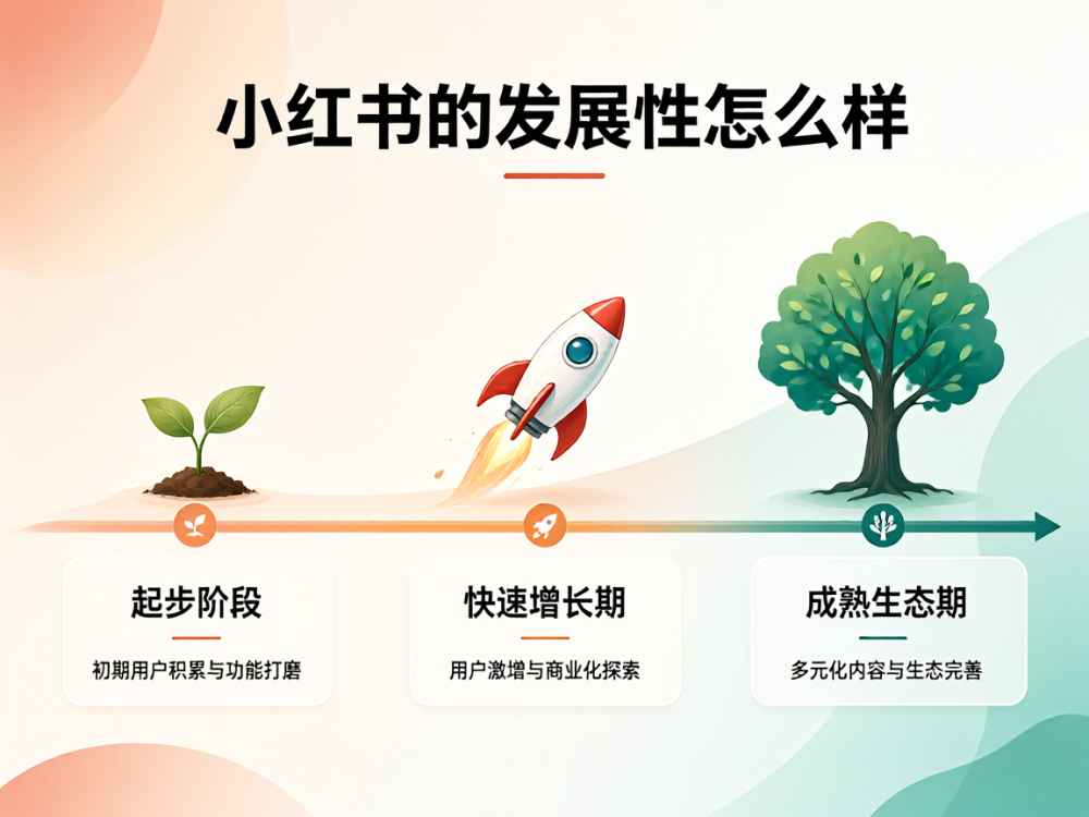小红书的发展性怎么样