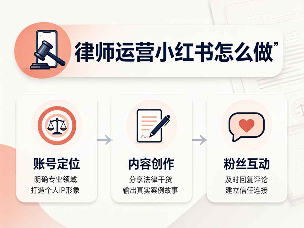 律师运营小红书怎么做