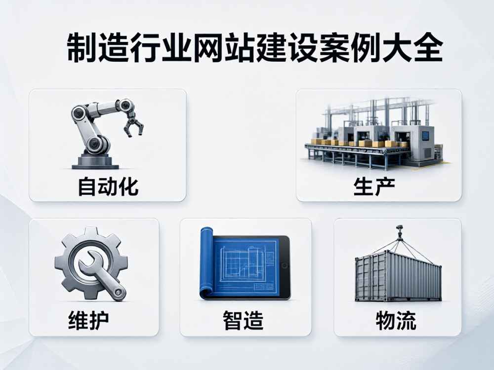 制造行业网站建设案例大全
